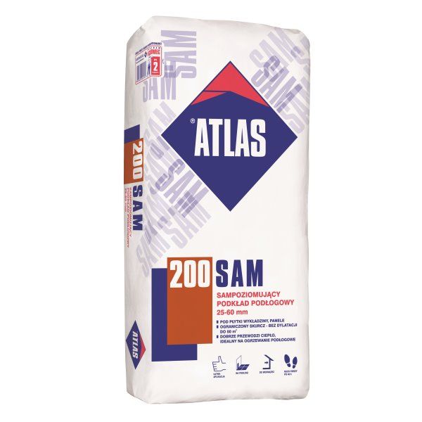 ATLAS SAM 200 pašizlīdz.java grīdām  25-60mm 25kg